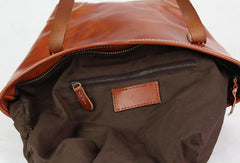 Handmade modern vintage fashion leather busket handbag shopper Bag for women - EverHandmade