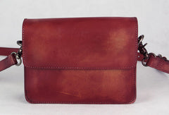 Handmade retro vintage leather Satchel Bag crossbody Shoulder Bag for girl women
