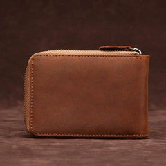 Brown Leather Billfold Cards Wallet for Men Small License Wallet Cards Wallets For Men