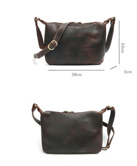Dark Brown Leather Mens Casual 10