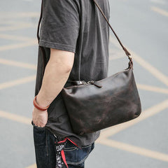 Dark Brown Leather Mens Casual 10
