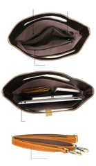Dark Coffee  Leather Mens Casual Small Side Bags Messenger Bags Brown Postman Bag For Men