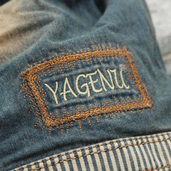 Denim Blue Mens Womens Large Barrel Backpack Laptop Backpack Bucket Jean Travel Backpacks For Men
