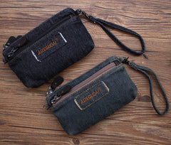 Denim Womens Phone Shoulder Bags Mini Denim Crossbody Bag Clutch Wirstlet Purse