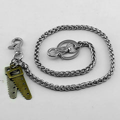 Cool Saw Mens Key Chain Long Wallet Chain Silver Pants Chain Biker Wallet Chain For Men