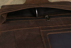 Handmade leather long wallet Vintage bifold brown Long wallet clutch purse For Men - EverHandmade