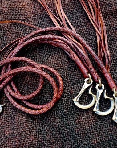 Leather trucker wallet biker wallet Chain for chain wallet biker wallet with dragon hook - EverHandmade