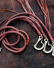 Leather trucker wallet biker wallet Chain for chain wallet biker wallet with dragon hook - EverHandmade