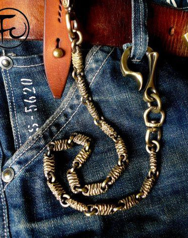 Brass biker trucker dragon hook wallets Chain for chain wallet biker wallet trucker wallet - EverHandmade