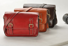 Handmade vintage leather Satchel Bags crossbody bag Shoulder Bag for girl women - EverHandmade
