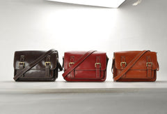 Handmade vintage leather Satchel Bags crossbody bag Shoulder Bag for girl women - EverHandmade