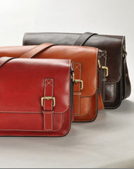 Handmade vintage leather Satchel Bags crossbody bag Shoulder Bag for girl women - EverHandmade