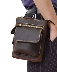 Leather Cell Phone Holster Belt Pouch for Men Waist Bag BELT BAG Shoulder Bag For Men