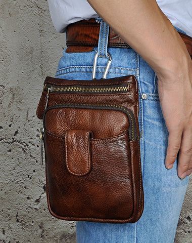 Leather Mens Belt Pouch Waist Bag BELT BAG Shoulder Bag For Men