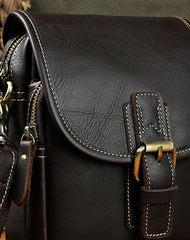 Cool Vintage Leather Belt Pouch Waist Bag Mini Side Bag Messenger Bag For Mens