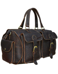 Leather Mens Cool Weekender Bag Vintage Travel Bag Duffle Bag for Men