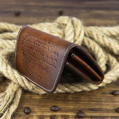 Vintage Women Men Leather Card Wallet Coin Purse Organ Coin Pouch Change Holder for Men and Women