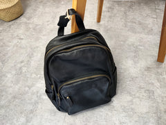 Fashion Womens Black Leather Backpack School Backpack Stachel Backpack For Women