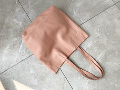 Fashion Womens Pink Leather Vertical Tote Bags Pink Shoulder Tote Bags Pink Handbags Tote For Women