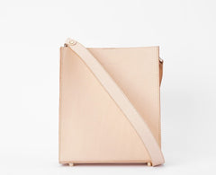 Fashion Beige Leather Women Handbag Tote Box Tote Bag Box Shoulder Bag For Women