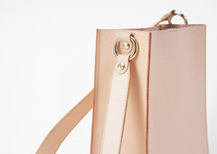 Fashion Beige Leather Women Handbag Tote Box Tote Bag Box Shoulder Bag For Women