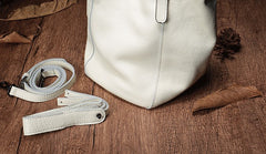 Fashion Black Leather Handbag Tote Shopper Bag White Shoulder Tote Purse For Women
