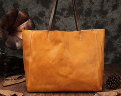 Fashion Brown Large Leather Tote Bag Shopper Bag Big Black Tote Purse For Women