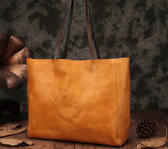 Fashion Brown Large Leather Tote Bag Shopper Bag Big Black Tote Purse For Women