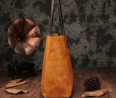 Fashion Brown Large Leather Tote Bag Shopper Bag Big Black Tote Purse For Women