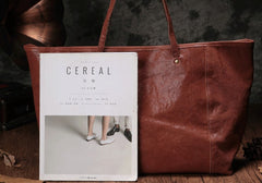 Fashion Brown Leather Tote Bag Shopper Bag Black Tote Purse For Women