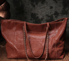 Fashion Brown Leather Tote Bag Shopper Bag Black Tote Purse For Women