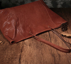 Fashion Brown Leather Tote Bag Shopper Bag Black Tote Purse For Women
