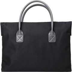 Fashion PVC Canvas Casual Black Men's Handbag Briefcase Business Laptop Handbag For Men
