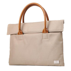 Fashion PVC Canvas Casual Black Men's Handbag Briefcase Business Laptop Handbag For Men