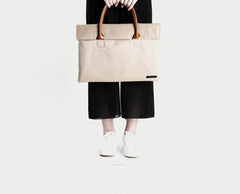 Fashion PVC Canvas Casual Black Men's Handbag Briefcase Business Laptop Handbag For Men