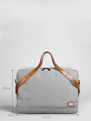 Fashion OXFORD CLOTH PVC Mens Black Gray Handbag Briefcase Business Laptop Briefcase For Men