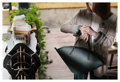 COOL Fashion Womens Leather Tote Handbag Green Womens Unique Shopper Bag Purse for Ladies