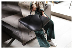 COOL Fashion Womens Leather Tote Handbag Green Womens Unique Shopper Bag Purse for Ladies