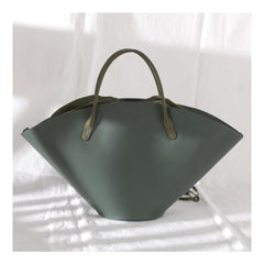 COOL Fashion Womens Leather Tote Handbag Green Womens Unique Shopper Bag Purse for Ladies