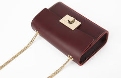 Fashion Leather Womens Cute Small Chain Shoulder Purse Chain Crossbody Bag for Women