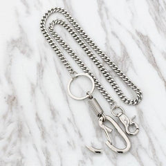 Fashion Men's Women's Self Defense Long Hip Hop Pants Chain Biker Wallet Chain For Men
