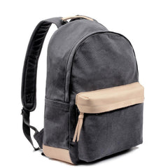 Waxed Canvas Womens Mens Backpack 14'' Green College White Backpack Travel Backpack For Men
