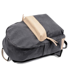 Waxed Canvas Womens Mens Backpack 14'' Green College White Backpack Travel Backpack For Men