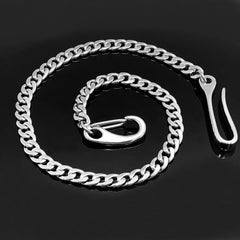 Fashion Stainless Steel Mens 18'' Silver Pants Chain Wallet Chain Motorcycle Wallet Chain for Men