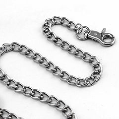 Cool Mens Feather Silver Wallet Chain Pants Chain jeans chain jean chain Biker Wallet Chain For Men