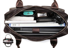 GENUINE LEATHER MENS Laptop BAG BRIEFCASE WORK BAG BUSINESS BAGS FOR MEN