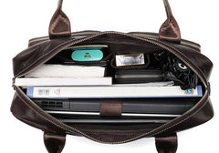 GENUINE LEATHER MENS Laptop BAG BRIEFCASE WORK BAG BUSINESS BAGS FOR MEN