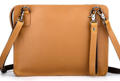 GENUINE LEATHER MENS Vintage Brown Clutch Wristlet Bag MESSENGER BAG FOR MEN