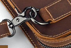 GENUINE LEATHER MENS Vintage Brown Clutch Wristlet Bag MESSENGER BAG FOR MEN