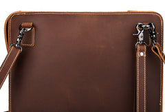GENUINE LEATHER MENS Vintage Brown Clutch Wristlet Bag MESSENGER BAG FOR MEN